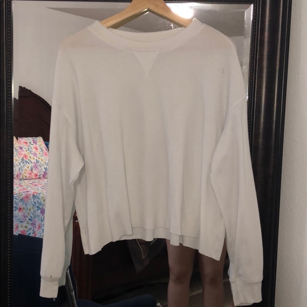 Hollister white long sleeve